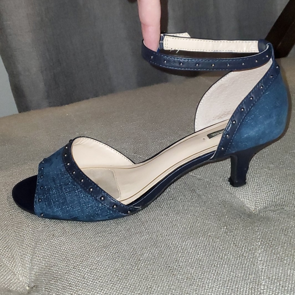 Alex Marie 8.5 Blue Denim Heels